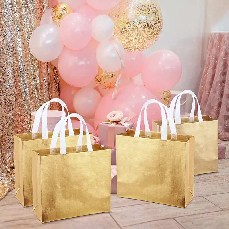 4pcs Non Woven Laser Gift Bag For Gift Giving Party Clothing